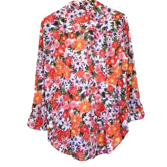 Anthropologie HD In Paris Floral Top - Picture 7 of 9